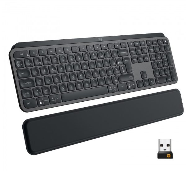 Logitech Clavier rétroéclairé sans fil Bluetooth avancé MX Keys Plus Azerty