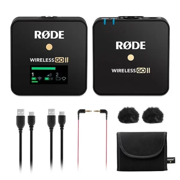 RODE WIRELESS GO II 2 microphones sans fil pour caméra ou smartphone